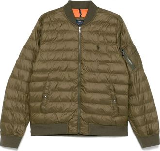 Ralph Lauren Olijfgroene Gewatteerde Winterjas - Heren - Winterjassen - Groen - XL - Jassen