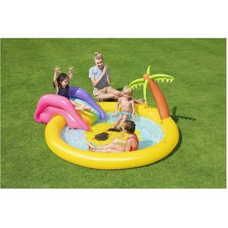 Trade Shop Trade Shop - Piscina Gonfiabile Giardino Per Bambini Con Scivolo 237x201x104cm Sunnyland 53071