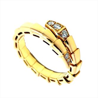 Bulgari Serpenti Yellow Gold (18K) Band Ring (Pre-Owned)