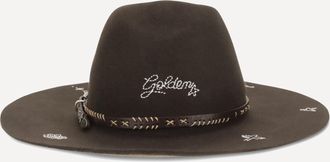 Golden Goose Embroidered wool Fedora Female S