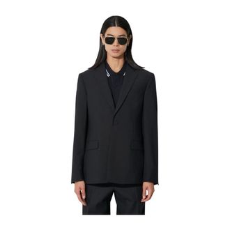 424 Blazer met enkele knoop - Heren - Jassen - Blauw - Maat: L Katoen