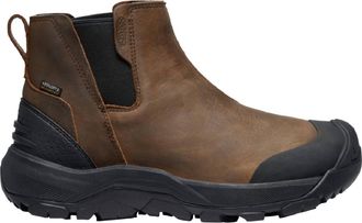 Keen Mens Revel Iv Chelsea Insulated Waterproof Pull On Boots In Canteen/black