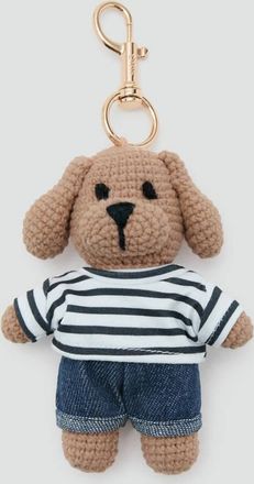 Mango Portachiavi peluche beige - Donna - Taglia unica - MANGO