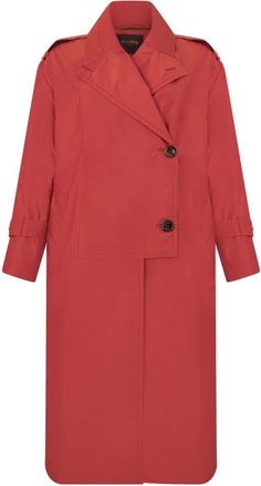 Moorer Dames, Mantels, Rood, Maat: XS Poliester