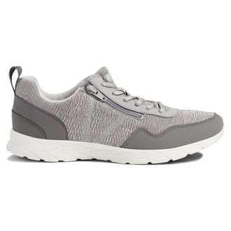 Vionic Jtta Textile Synthetic Womens Lace Up Trainers - Light Grey - Size:UK 6.5