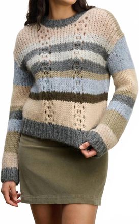 Velvet Baby Alpaca Light Rina Sweater In Multi