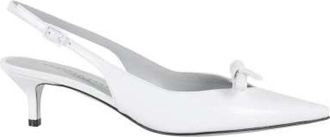 Roberto Festa Milano Witte Leren Slingback Hakken - Dames - Pumps - Wit - 36 EU - Leer - Schoenen