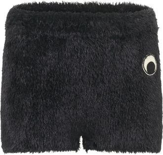Marine Serre Shorts con trama morbida - Nero