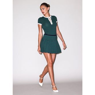Fleur du Mal Ivy Pleated Skirt in Lucky Midnight Navy at Nordstrom, Size X-Small