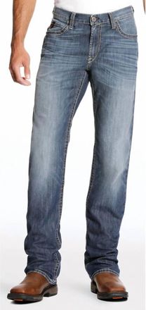 Ariat Mens M4 Fr Inherent Bryce Bootcut Work Jean In Medium Blue