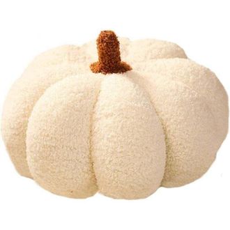OEM Coj&iacute;n Decorativo De Calabaza De Peluche, Almohada De Calabaza, Decoraci&oacute;n De Halloween, Cojines De Calabaza De Peluche Para Halloween, 30 Cm (blanco) 