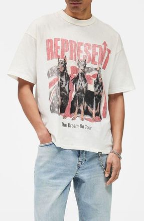 Represent Dream On Tour Graphic T-Shirt in Washed Ecru at Nordstrom, Size Xx-Large