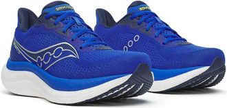 Saucony Mens Triumph 23 Shoes - Wide In Lapis/silver