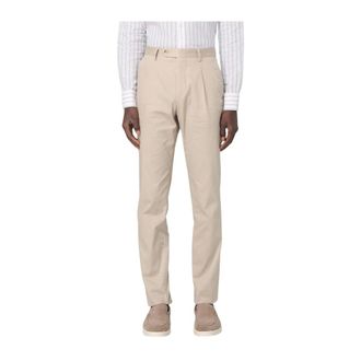 Manuel Ritz Chinos, male, Beige, 2XL, Pleated Cotton Trousers