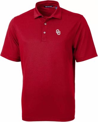 Cutter & Buck Mens Ou Forge Eco Stretch Polo In Crimson