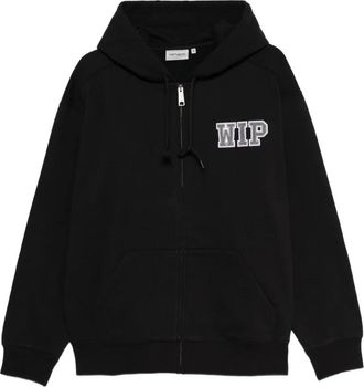Carhartt Work in Progress Felpa con logo ricamato e zip - Nero