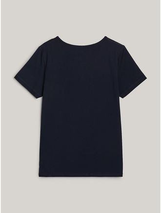 Tommy Hilfiger Womens 1985 Logo T-Shirt - Blue - XS