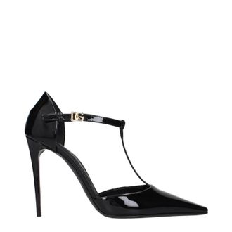 Dolce & Gabbana Dolce&Gabbana Damens Sandalen Lack Schwarz