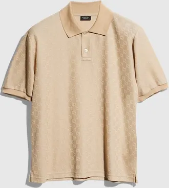 Gucci GG Jersey Polo Shirt, Size XXXL, Beige, Ready-to-wear