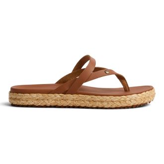 Reef Vista Carmen Vegan Leather Womens Toe Post Sandals - Cocoa - Size:UK 7.5
