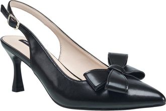 French Connection Brinton Oversized Bow Kitten Heel in Black at Nordstrom, Size 10