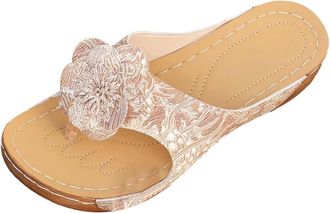 Generic Riding Womens Shoes Womens Beach Slope Heel Clip Toe Slippers Hollow Casual Slippers Slope Shoes Sandals Womens Shoes Ankle Boots, yellow, 8.5 UK