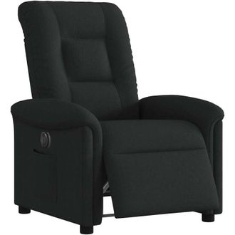 vidaXL Sill&oacute;n Reclinable El&eacute;ctrico De Tela Negro Vidaxl