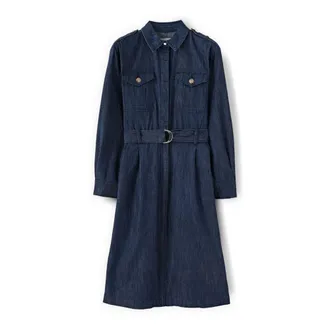 Motivi Dames, Jurken, Blauw, Maat: XS Katoen