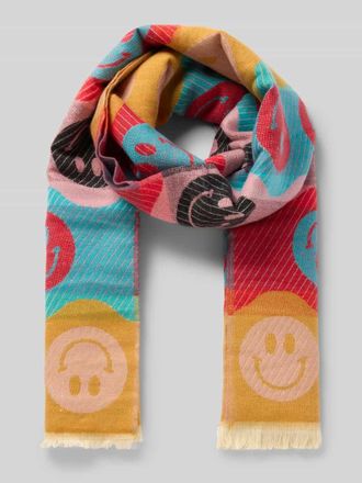 Kurt Beines Schal im Allover-Look Modell Smiley Stole in Pink, Größe 1