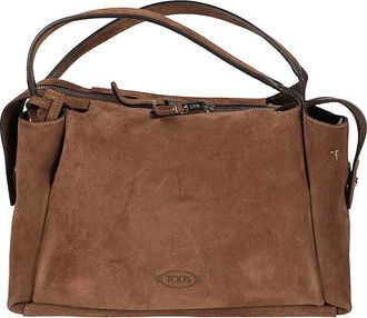 Tod's Apa Bauletto Tote - Dames - Handtassen - Bruin - ONE Size - Tassen