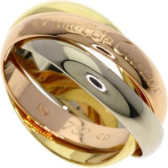 Cartier Trinity Yellow Gold (18K) Pink Gold (18K) White Gold (18K) Band Ring (Pre-Owned)