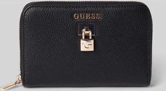 Guess Portemonnaie mit Label-Applikation Modell YESBA in Black, Gr&ouml;&szlig;e 1