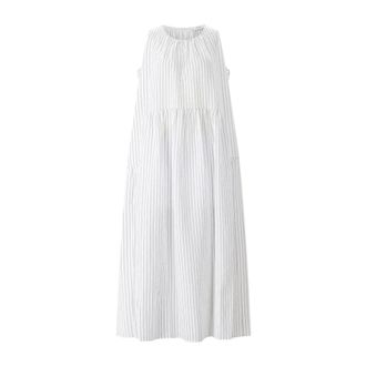 Meimeij Maxi Dresses, female, White, Size: XS Sleeveless Maxi Dress