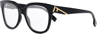 Fendi First Square Optisch Montuur - unisex - Brillen - Zwart - 54 MM - Accessoires