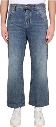 Etro Five-pocket Jeans - Heren - Cropped Jeans - Blauw - W30 - Katoen - Jeans