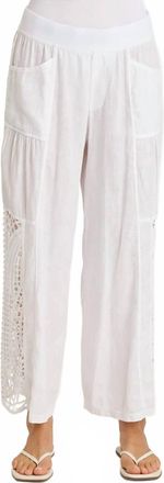 Xcvi Astro Crochet Pant In White