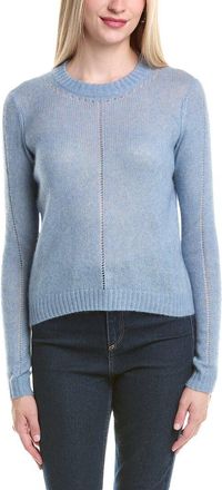 Autumn Cashmere Ladderstitch Detail Cashmere & Silk-Blend Sweater