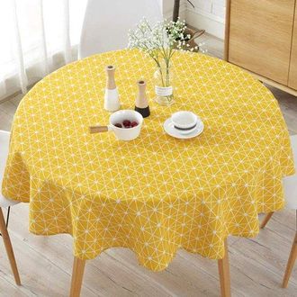No Brand Mantel Redondo A Rayas Con Estampado Floral, Lavable, Fiestas, Reuniones Familiares Y Picnics. 1 Unidad (flores Grises, 150 Cm)