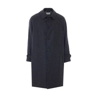 Circolo 1901 Raglanjas - Heren - Mantels - Blauw - Maat: 2XL Wol