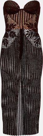 Magda Butrym Abito bustier in crochet di cotone