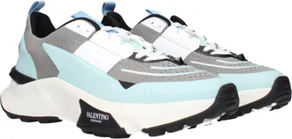 Valentino Garavani Mens Gray Fabric Athletic Sneakers