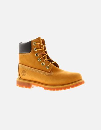 Timberland Womens Timberland Womens Ankle Boots Premium 6 Inch Waterproof Leather Lace Up tan UK S - Brown - Size: 3