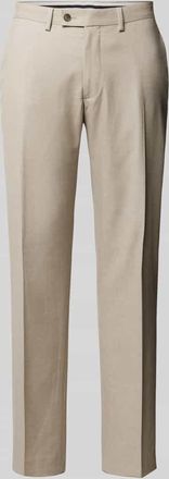 Christian Berg Regular Fit Anzughose mit Gesäßtaschen in Beige, Größe 26