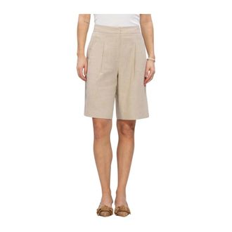 Notre-V Dames Broeken Nv-hilde - Dames - Korte broeken - Beige - Maat: XS