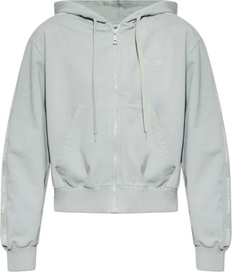 Moschino Logo Sweatshirt - Dames - Vesten met rits - Blauw - L - Hoodies & sweatvesten