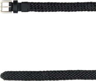 Dolce & Gabbana Mens Logo Belt Black Leather