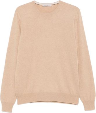 La Fileria Kasjmier Crew Neck Sweater - Heren - Cashmere truien - Roze - 2XL - Kasjmier - Truien & Vesten