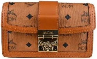 MCM Tracy Crossbody - Dames - Handtassen - Bruin - ONE Size - Leer - Tassen