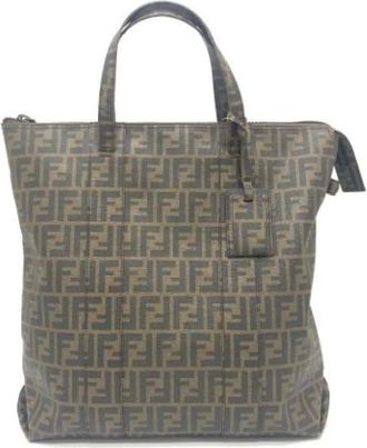 Fendi Pre-owned Tote Bags, female, Brown, Size: ONE SIZE Pre-owned Plastic fendi-bags