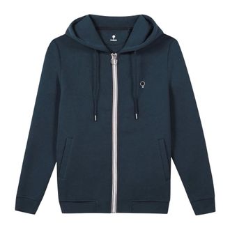 Faguo Faguo - Mesnil Full-Zip Hoodie - Heren - Sweatshirts & Hoodies - Blauw - Maat: L Katoen